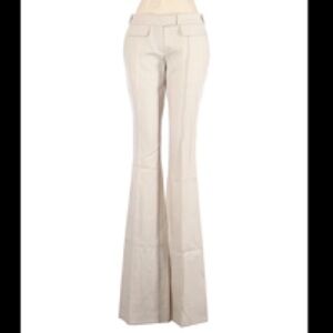 Barbara Bui Cream Wool Trousers SZ 38